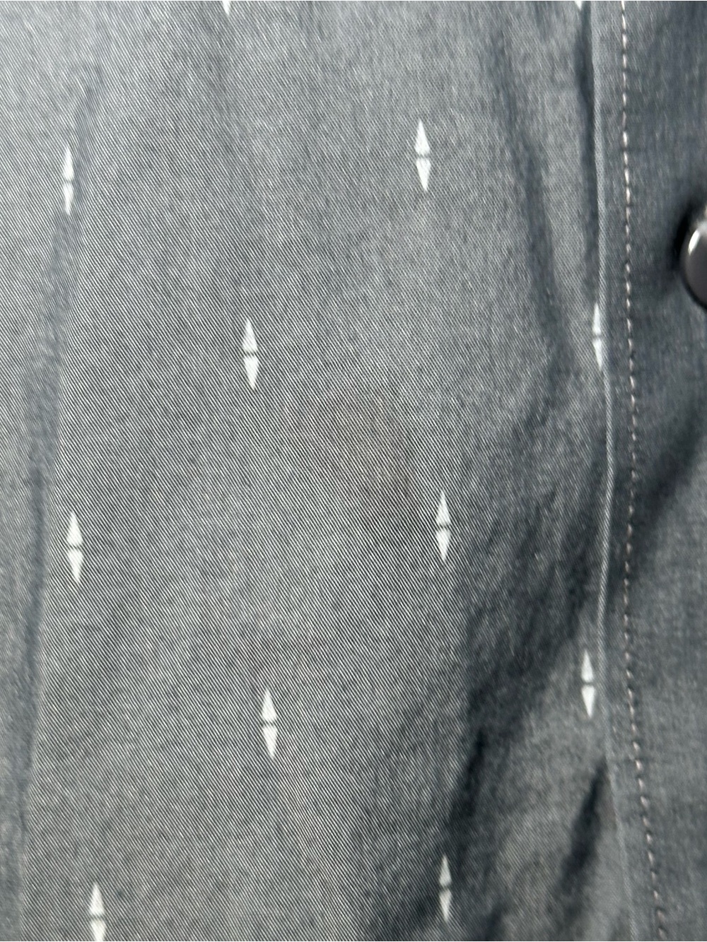 TravisMathew Men’s Gray Short Sleeve Button Front Shirt Geometric Print - Picture 9 of 15